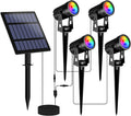 T-SUNUS RGB Solar Spot Lights Outdoor Christmas, Color Changing Landscape by T-SUNUSLighting