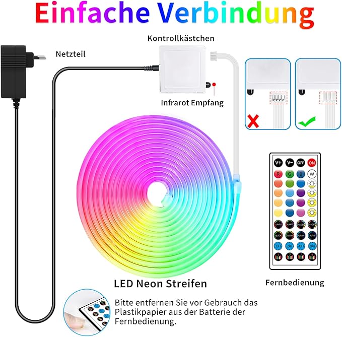 132FT Neon LED Rope Lights IP65 Waterproof LED Lights - Image 7