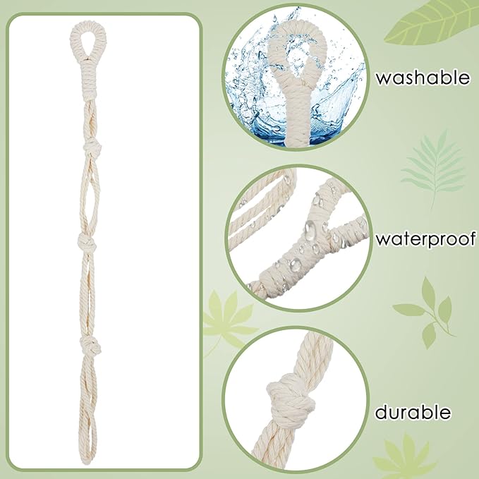4 Pcs Hanging Plant Extender Macrame Plant Hanger Extender Large Hanging Rope - Image 3