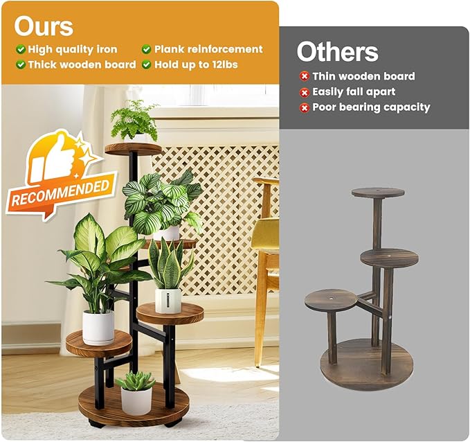 GEEBOBO 5 Tier Plant Stand - Image 5