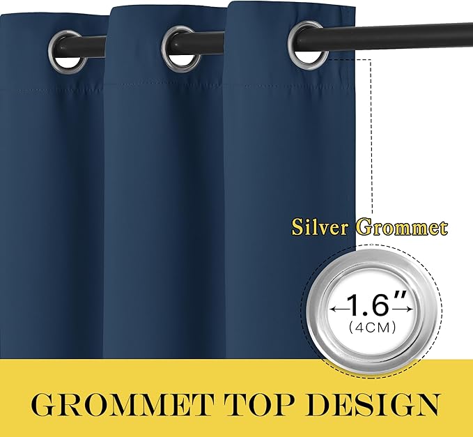 NICETOWN Blackout Patio Curtains 100 x 95 Inches Long - Image 3