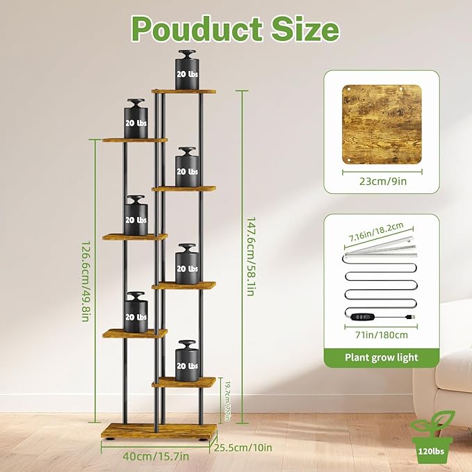 iDavosic.ly 7 Tier Tall Plant Stand Indoor - Image 3