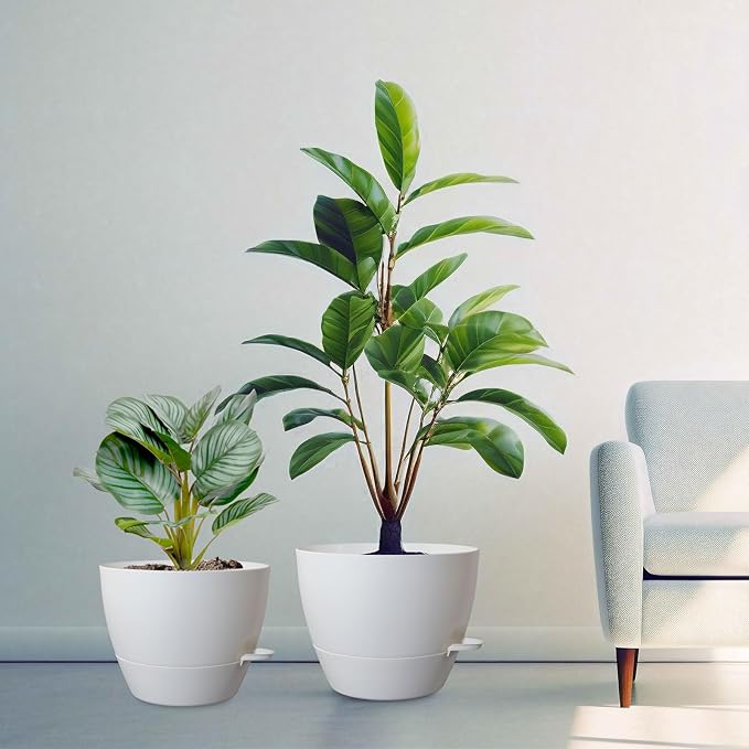 12/10/9 inch Large Self Watering Pots, Plant Pots - Image 7