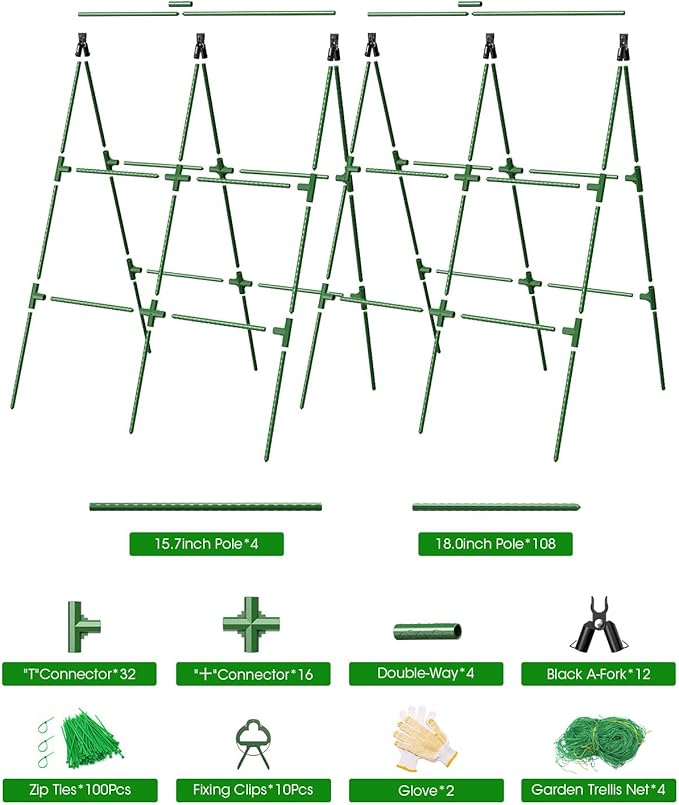 2 Pack Cucumber Trellis, Garden Trellis - Image 8