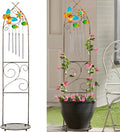 Garden Trellis with Plant Stands, 48” Metal Detachable Butterfly Plant Pot by SUNNYPARK