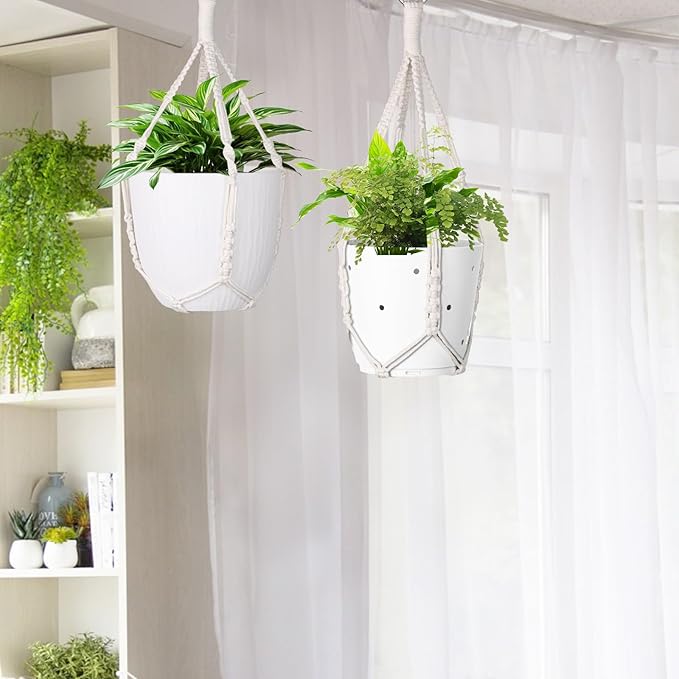 garini 2 Pack 20 Inches Macrame Plant Hanger Rope to Hang Flower Pot Plant - Image 3