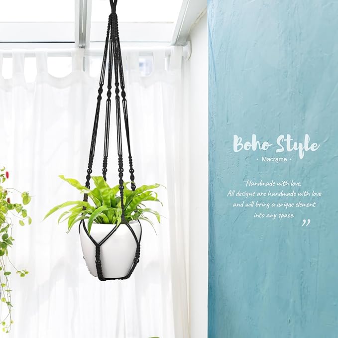 Mkono 43 Inch Macrame Plant Hanger Large - Image 4