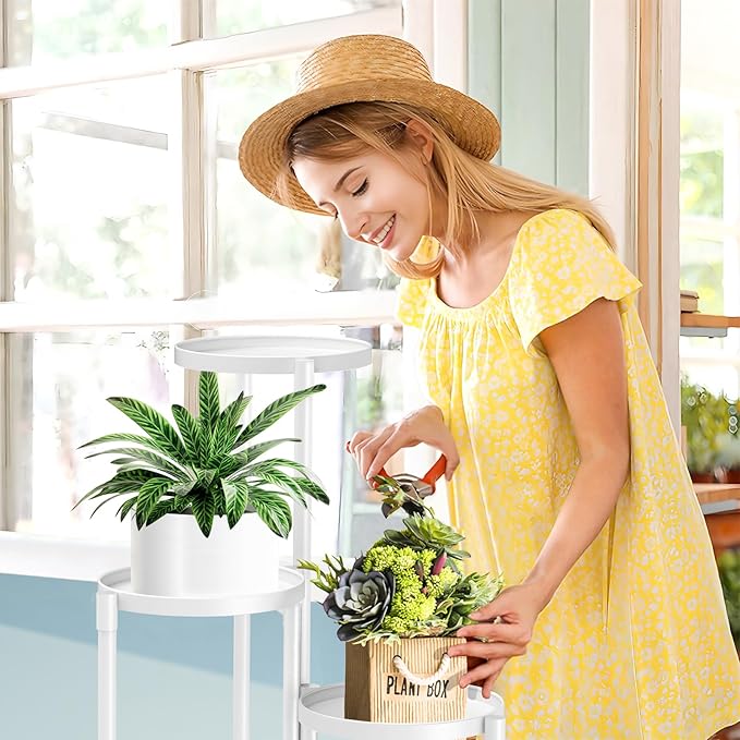 3 Tier Metal Corner Plant Stand Indoor Outdoor, Heightened widened 30 in Tall - Image 7