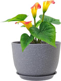 Plant Pots 12 inch, Plastic Planters by Meowell