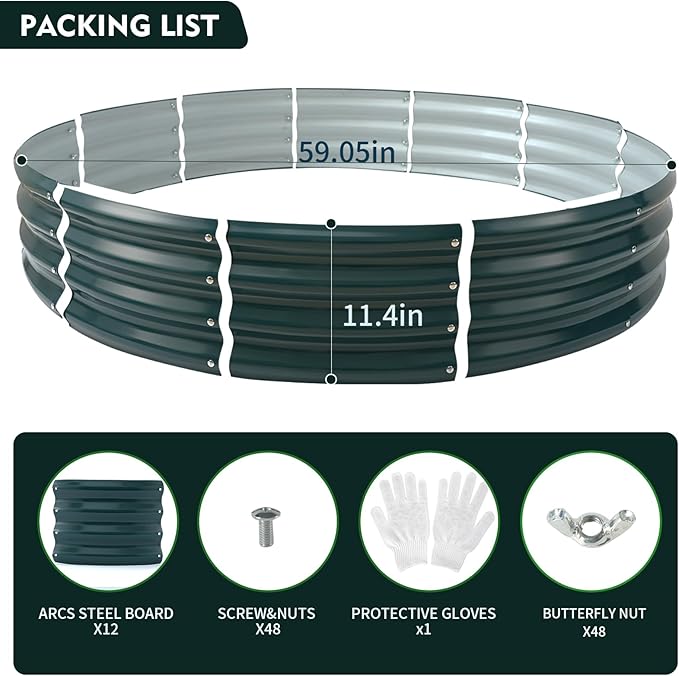 Galvanized Raised Garden Bed for Gardening - Image 6