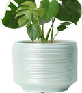 10 Inch Ceramic Plant Pot with Drainage – Large Flower Pot by Bestseler