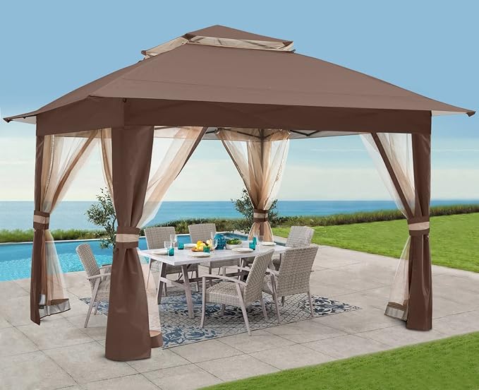 COOSHADE 13x13 Pop Up Gazebo Tent Outdoor Canopy Patio Shelter - Image 6