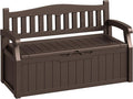 80-Gallon Outdoor Storage Bench, Waterproof Deck Box by Acurax