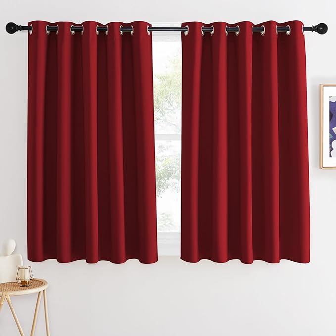NICETOWN Blackout Curtains 54 Inches Long, Thermal Insulated Room Darkening by NICETOWN