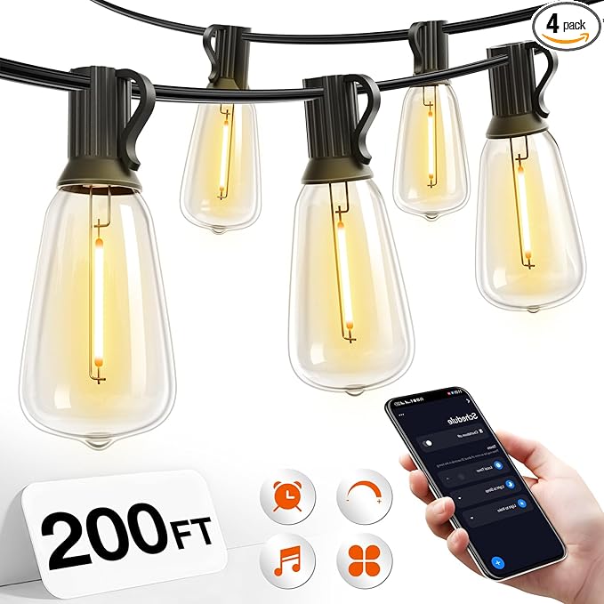 addlon 200FT Smart Outdoor String Lights by addlon