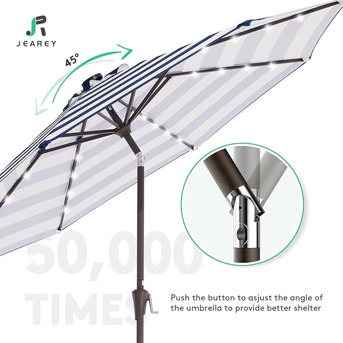 JEAREY 9FT Outdoor Patio Umbrella - Image 8