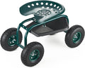 VEVOR Rolling Garden Cart with Swivel Seat, Heavy Duty Garden Seat with Storage by VEVOR