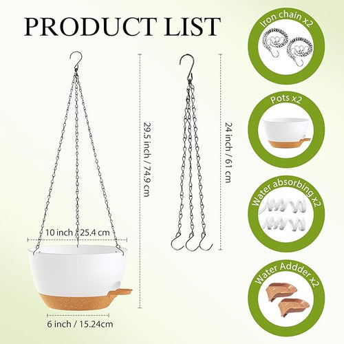 10 Inch Hanging Baskets 2 PC - Image 2