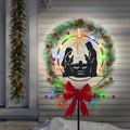 Solar Powered Nativity Scene, Hokfirm Christmas Yard Stakes Outdoor Christmas by HokfirmHomeDecorGarden