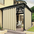 BONZER Outdoor Curtains for Patio Waterproof Thick Privacy Wide Grommet Light by Bonzer