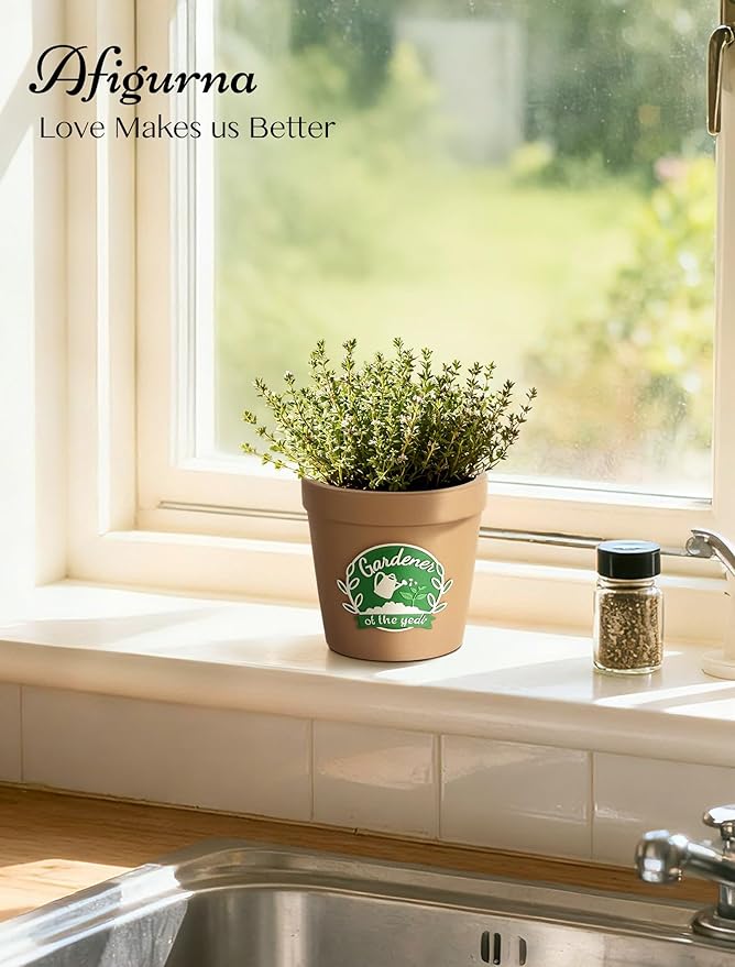 Gardening Gifts for Women: Hand-Painted 3D Art Cute Succulents Planter - Image 3