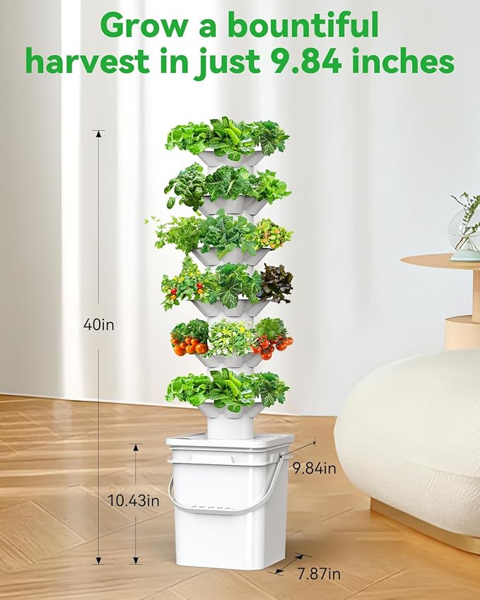 Vertical Hydroponics Growing System Kit, Indoor Outdoor Gardening System Kits - Image 2