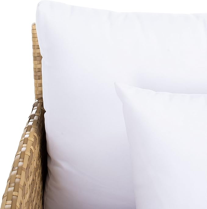 SAFAVIEH Outdoor Collection Cadeo Natural/White Cushion Daybed PAT7500D - Image 15