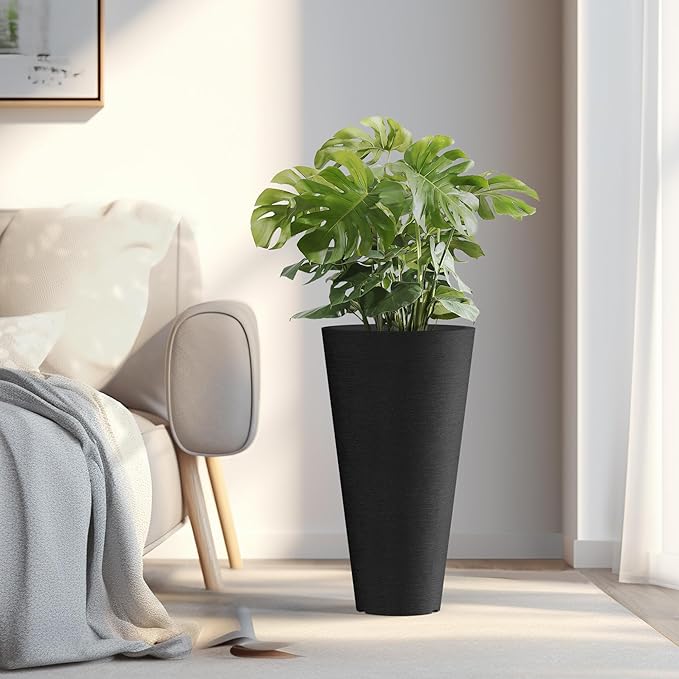 Kante Tall Round Planter Set of 2 - Image 3
