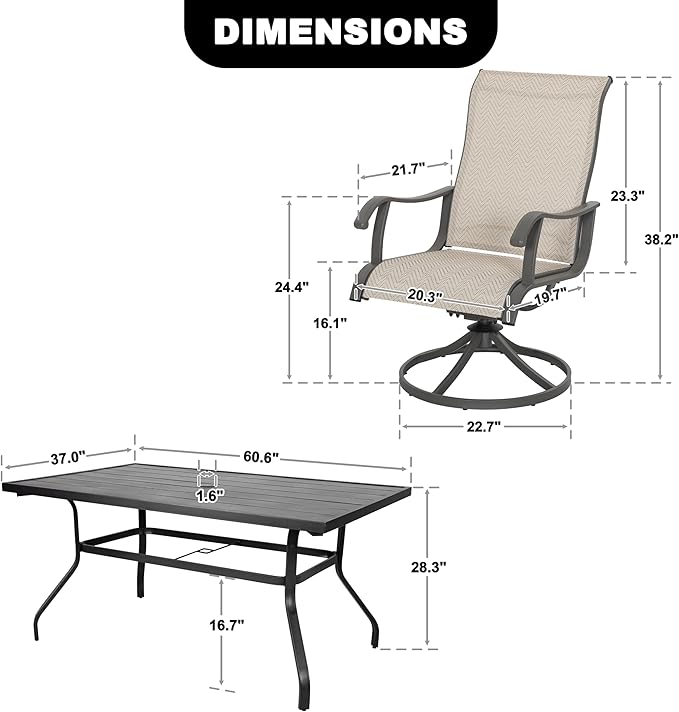 NUU GARDEN 7-Piece Outdoor Dining Set - Image 2