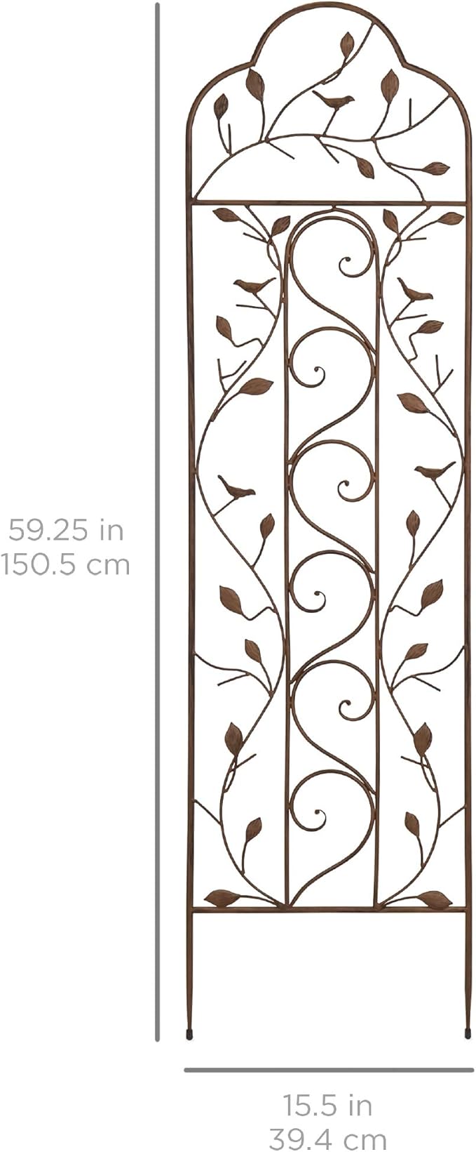 Best Choice Products Set of 2 60x15-inch Iron Arched Garden Trellis w/Branches - Image 7