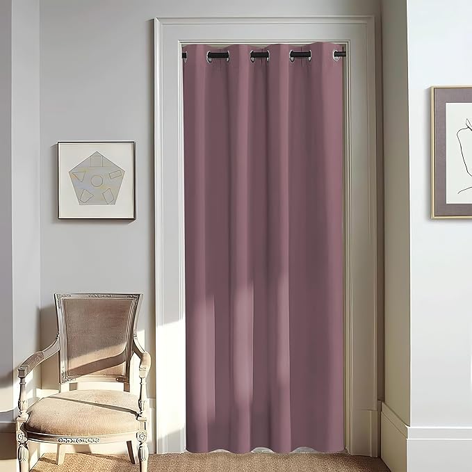 NICETOWN Door Curtain for Closet Doors 80 Inches Long 1 Panel, Room Divider by NICETOWN