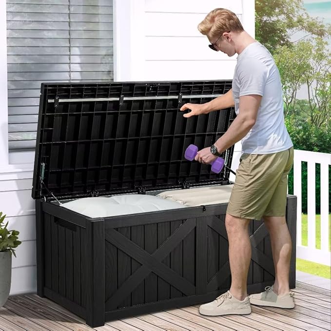 YITAHOME 150 Gallon Large Deck Box - Image 3