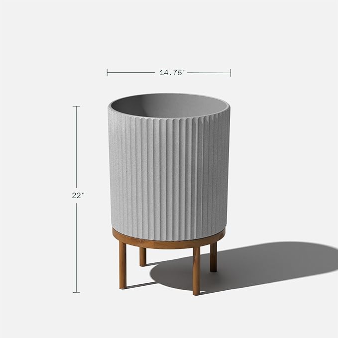 Veradek Demi Series Round Planter w/ Stand - Image 3