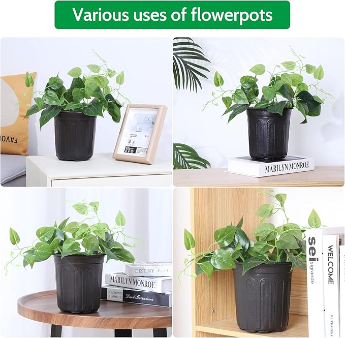 JERIA 100-Pack 1 Gallon Flexible Plant Nursery Pots - Image 7