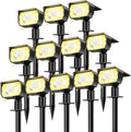 nipify 12 Pack Solar Spot Lights Outdoor Motion Sensor by Nipify