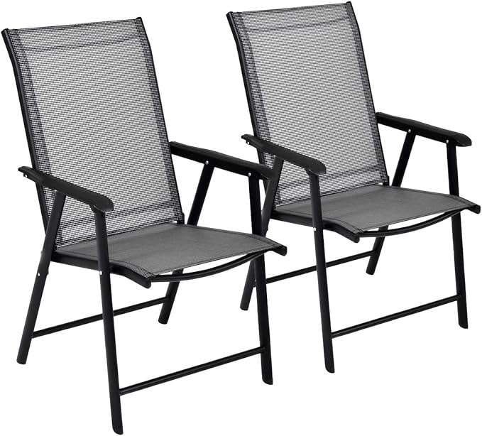 Giantex Set of 2 Patio Folding Chairs, Outdoor Chairs - Image 8