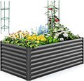 Quictent Galvanized Raised Garden Bed 6x3x2 Ft Metal Planter Box Bottomless by QUICTENT