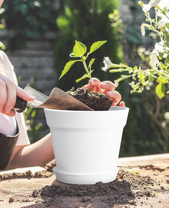 homenote Plant Pots, 7.5 Inch Flower Pots - Image 5