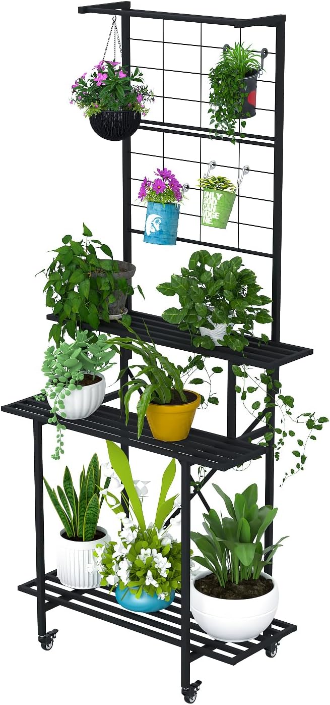 Zhongma 3 Tier Heavy Duty Plant Stand by Zhongma
