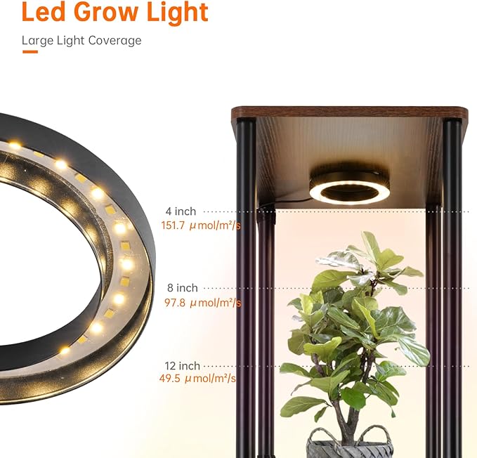 Bstrip Plant Stand Indoor with Grow Light, 5 Tier Flower Stand with Plant Light - Image 5