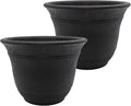 The HC Companies Sierra Round Self-Watering Pot by TheHCCompanies