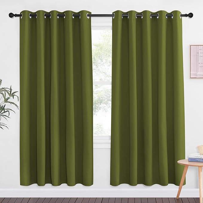 NICETOWN Olive Green Blackout Curtains by NICETOWN
