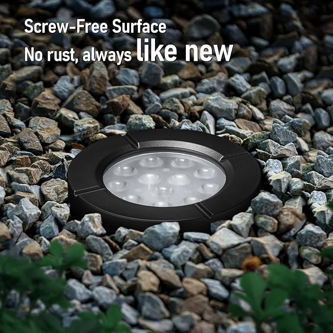 LEONLITE Dia. 4 Inch 5CCT Well Lights Landscape LED In Ground, 5 Color - Image 4