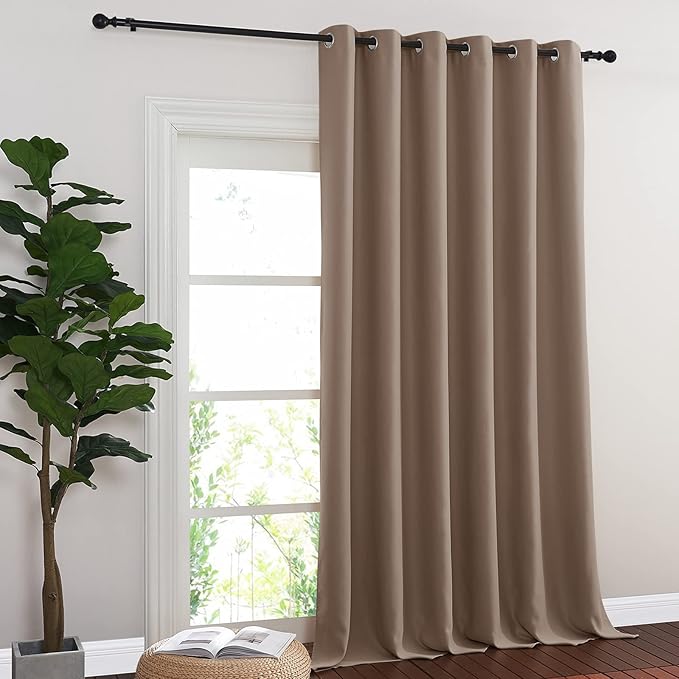 NICETOWN Blackout Sliding Glass Door Curtains, Room Darkening Thermal Insulated - Image 8