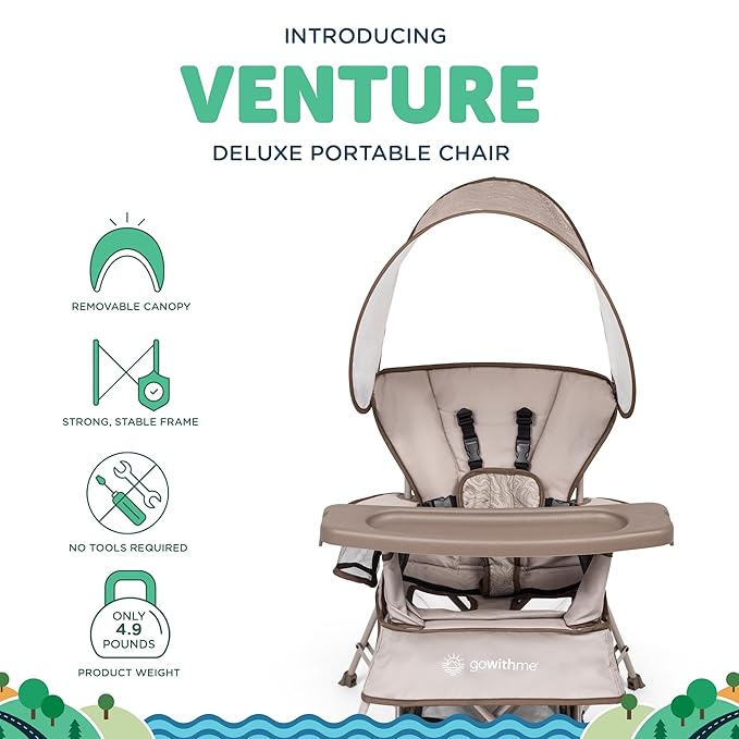Baby Delight Go with Me Venture Portable Chair | Indoor and Outdoor | Sun - Image 2