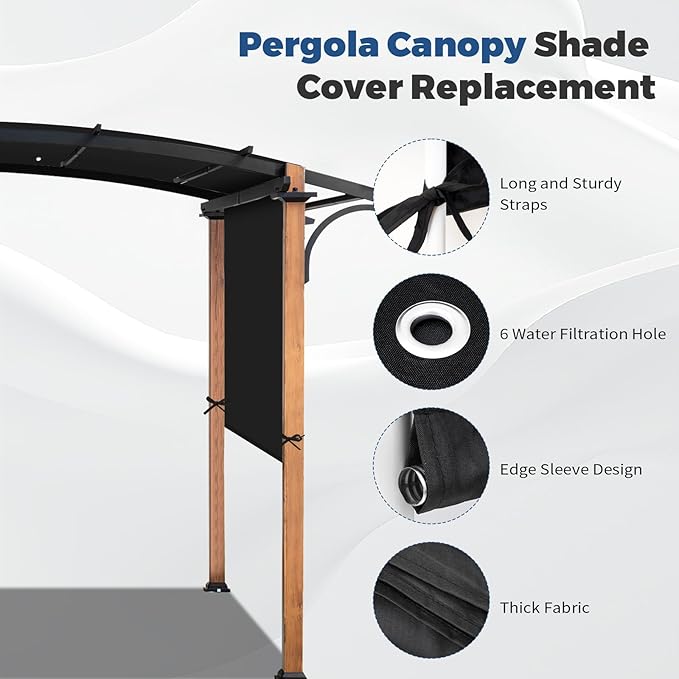Universal Waterproof Pergola Canopy Shade Cover Replacement - Image 6