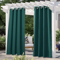 NICETOWN Outdoor Curtain Panel for Patio Waterproof, Stainless Steel Silver by NICETOWN