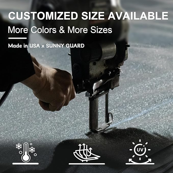 SUNNY GUARD Custom Size 7'x12' Brown Sun Shade Sail Rectangle UV Block Shade - Image 8