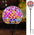 VCUTEKA Solar Outdoor Lights Garden Decor Mosaic Solar Garden Lights Waterproof by VCUTEKA