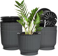 T4U 6 Inch Self Watering Pots for Indoor Plants, 6 Pack Plant Pots, Self by T4U